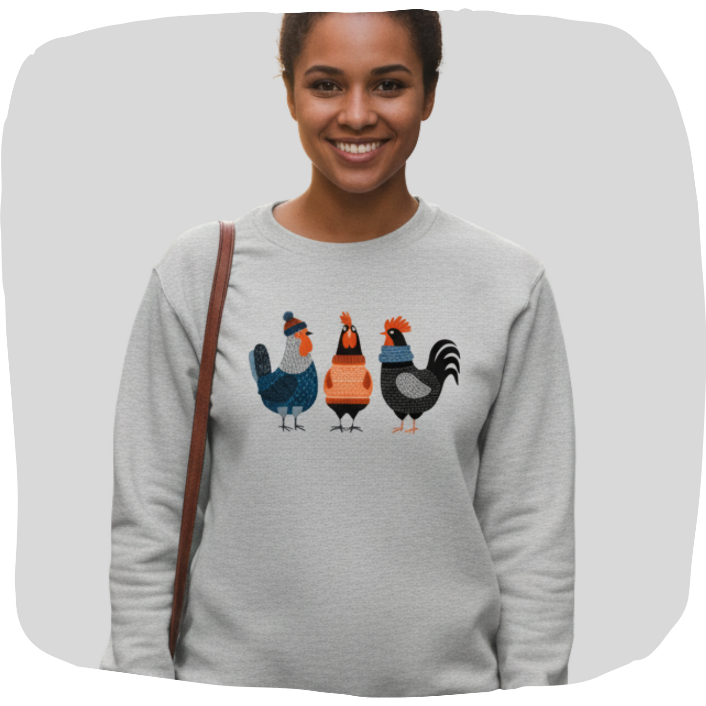 Sweatshirt en coton bio - 3 coqs frileux