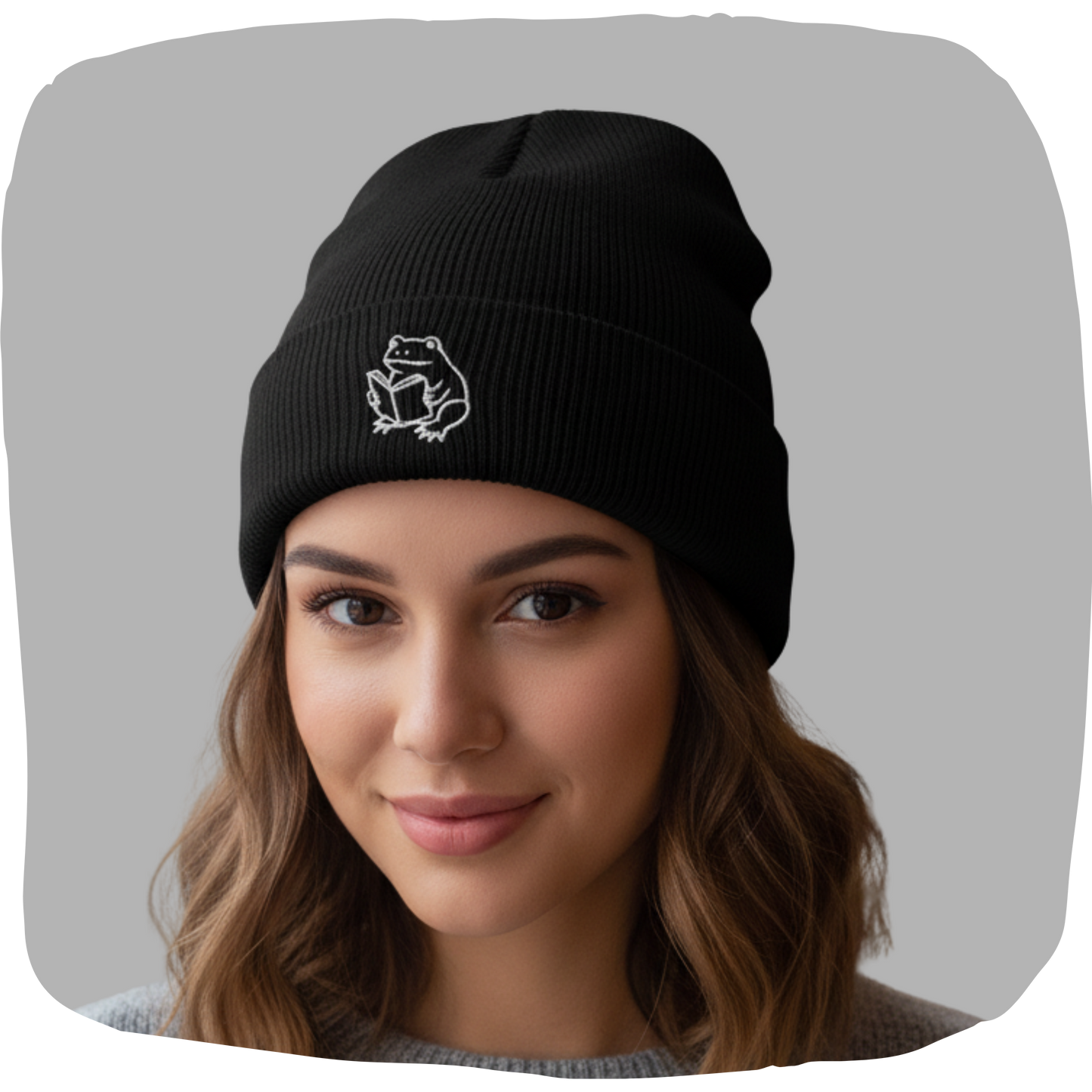 Recycled Materials Hat - Frog with Book