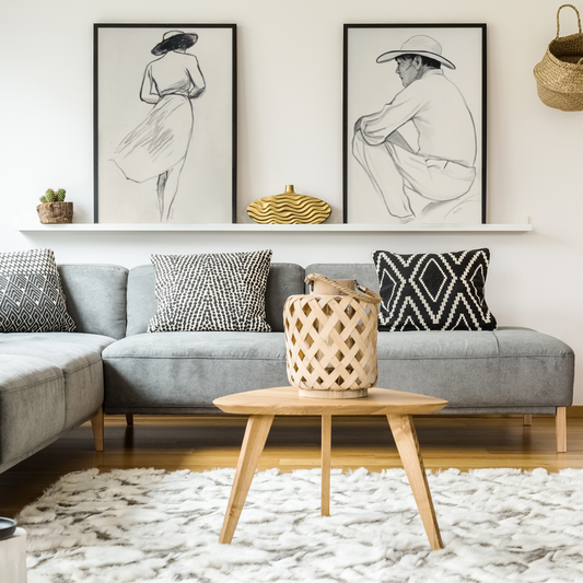 Poster imprimé écolo en style esquisse d'une femme
