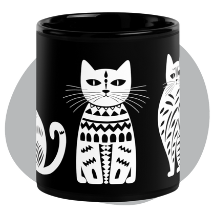 Tasse en céramique Kobe B - Motif de chats - rose zombie