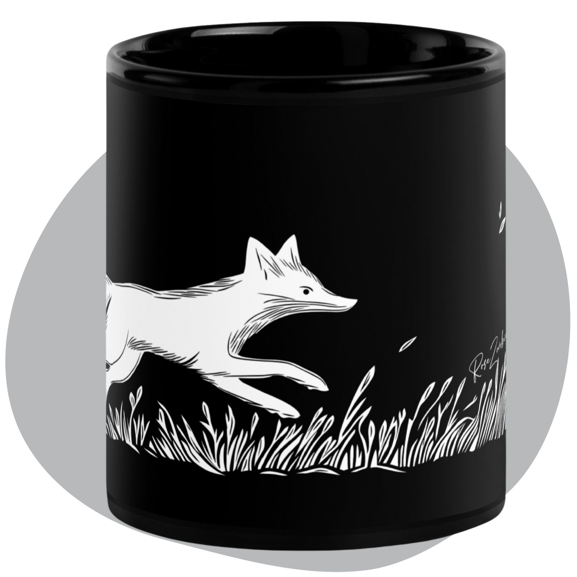 Tasse en céramique Aurora A - Motif bucolique - rose zombie