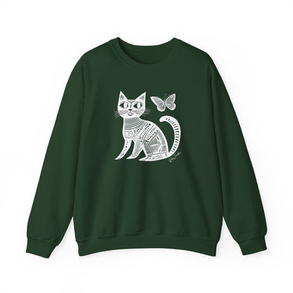 Pull en coton durable - Imprimé de chat