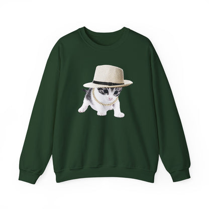 Pull en coton éthique - Chaton gangster