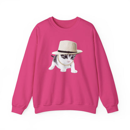 Pull en coton éthique - Chaton gangster