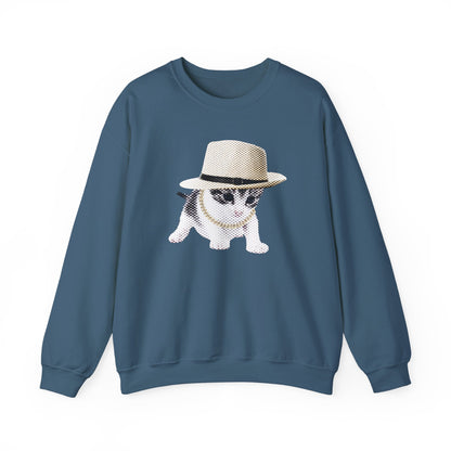 Pull en coton éthique - Chaton gangster