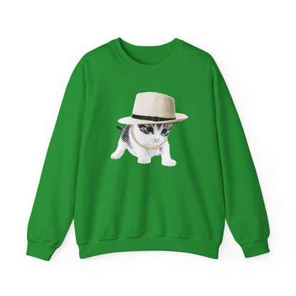 Pull en coton éthique - Chaton gangster