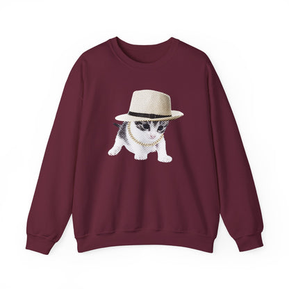Pull en coton éthique - Chaton gangster