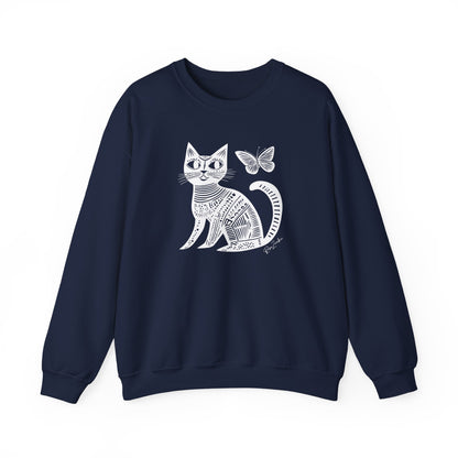 Pull en coton durable - Imprimé de chat