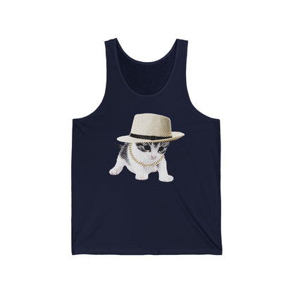 Cami en coton éthique - Chaton gangster