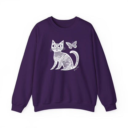 Pull en coton durable - Imprimé de chat