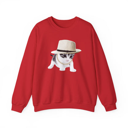 Pull en coton éthique - Chaton gangster