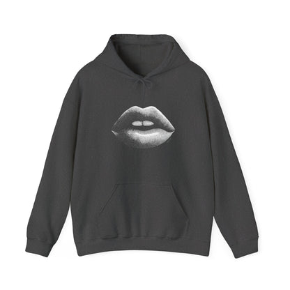 Sweat à capuche en coton durable – Design lèvres graphiques