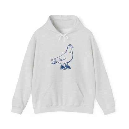 Sweat à capuche en coton durable – Pigeon à roulettes