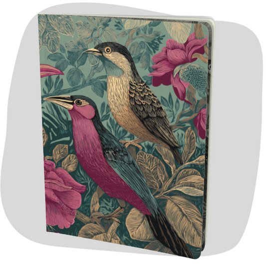 Carnet écoresponsable – Grand – Design oiseaux exotiques