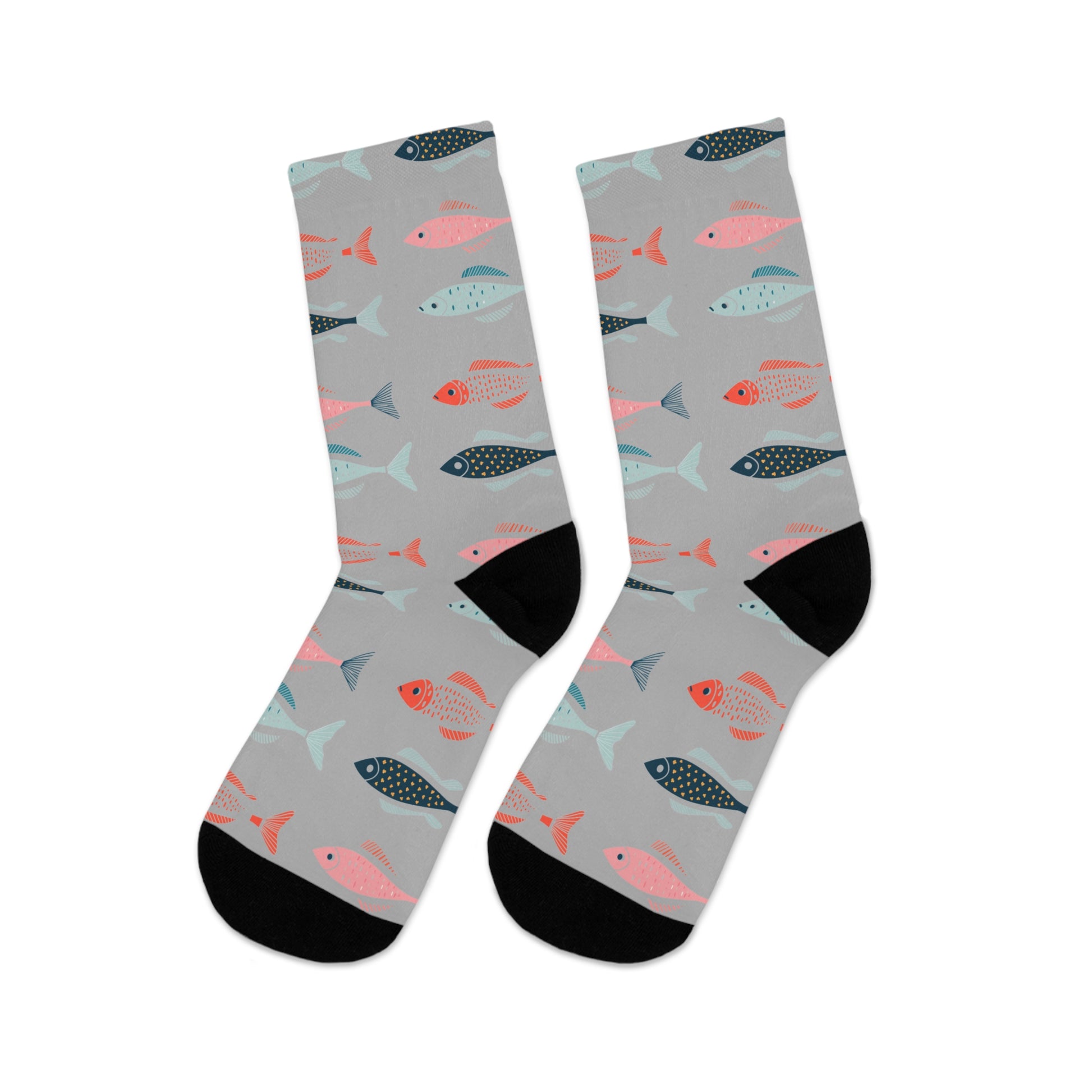 Chaussettes écolo - Motif de poissons tropicaux - rose zombie