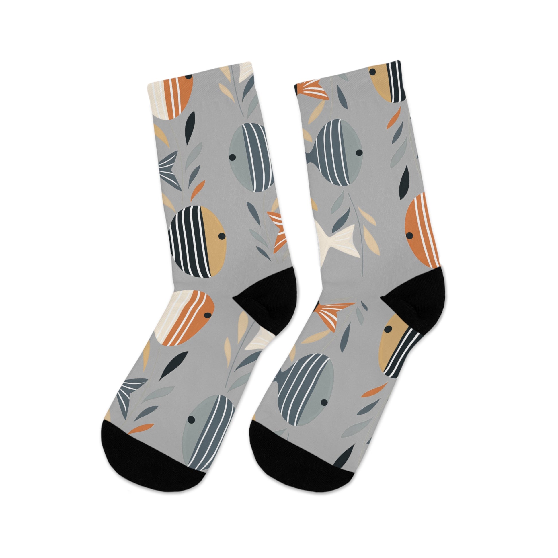 Chaussettes écolo - Motif de poissons tropicaux - rose zombie