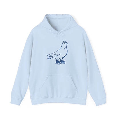 Sweat à capuche en coton durable – Pigeon à roulettes