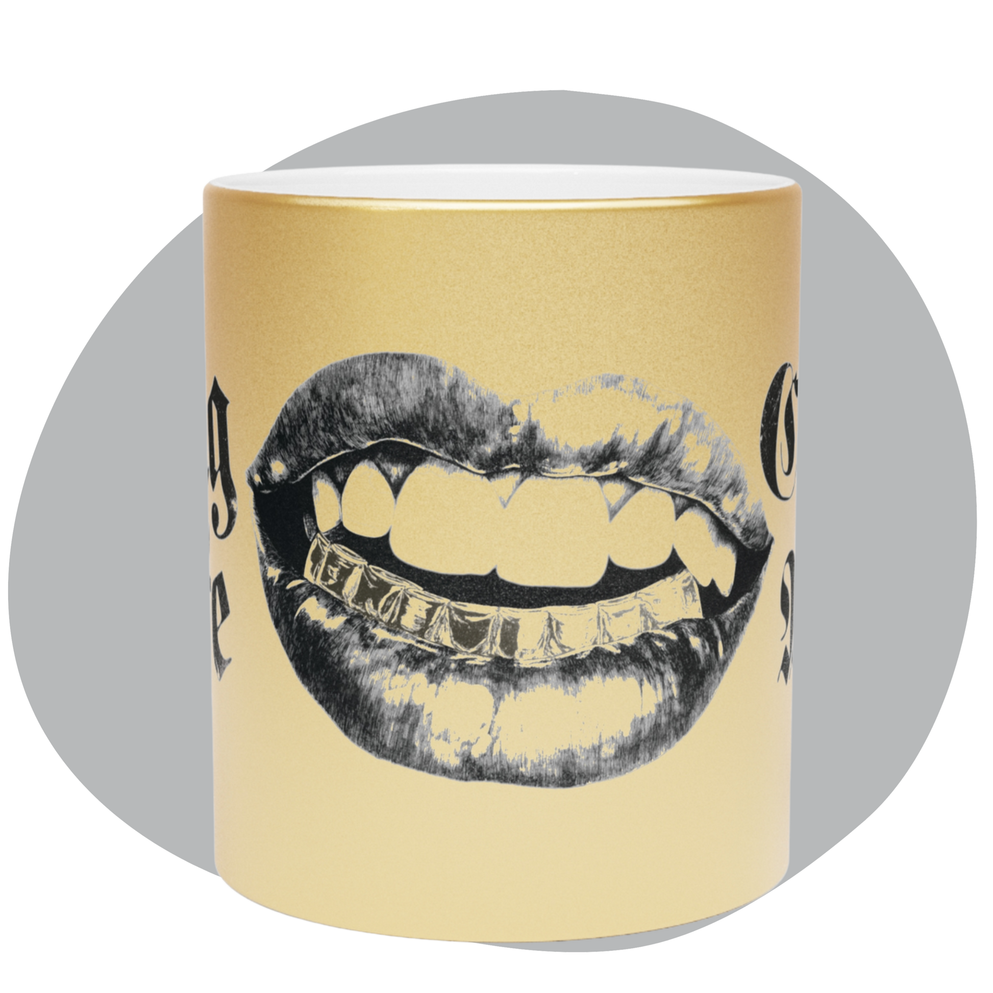 Tasse en céramique Mug Life - Finition métallique glamour - rose zombie