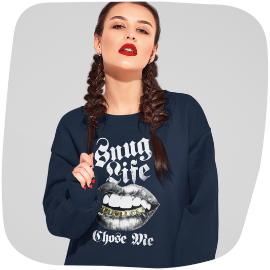 Sweatshirt en coton bio - Snuglife - rose zombie