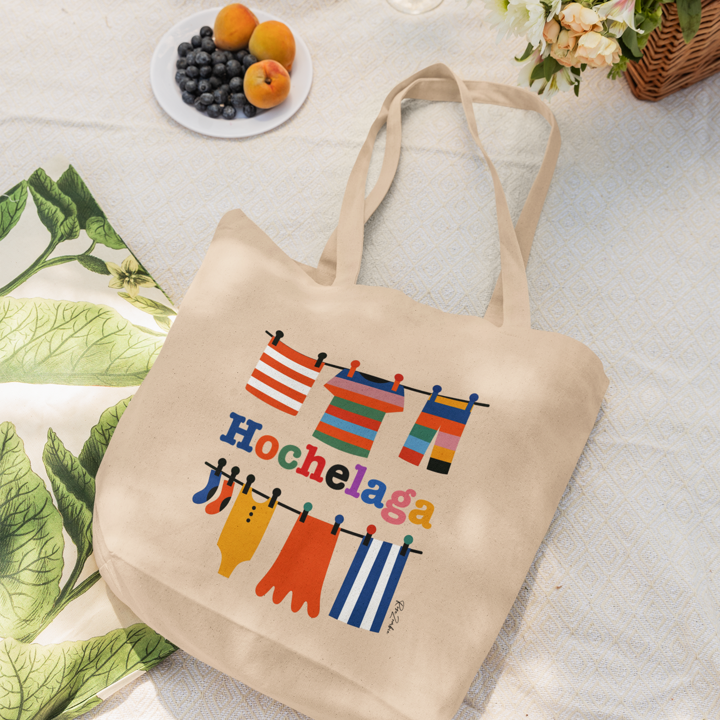Sac tote coton bio — Corde à linge, Hochelaga Montréal