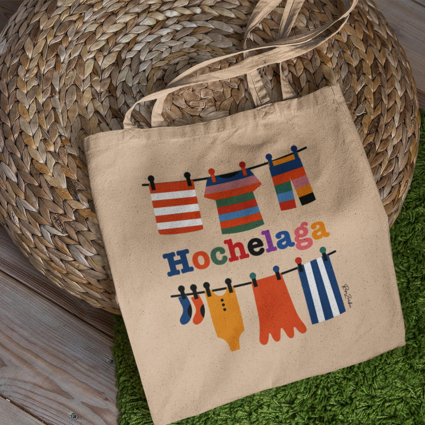 Sac tote coton bio — Corde à linge, Hochelaga Montréal