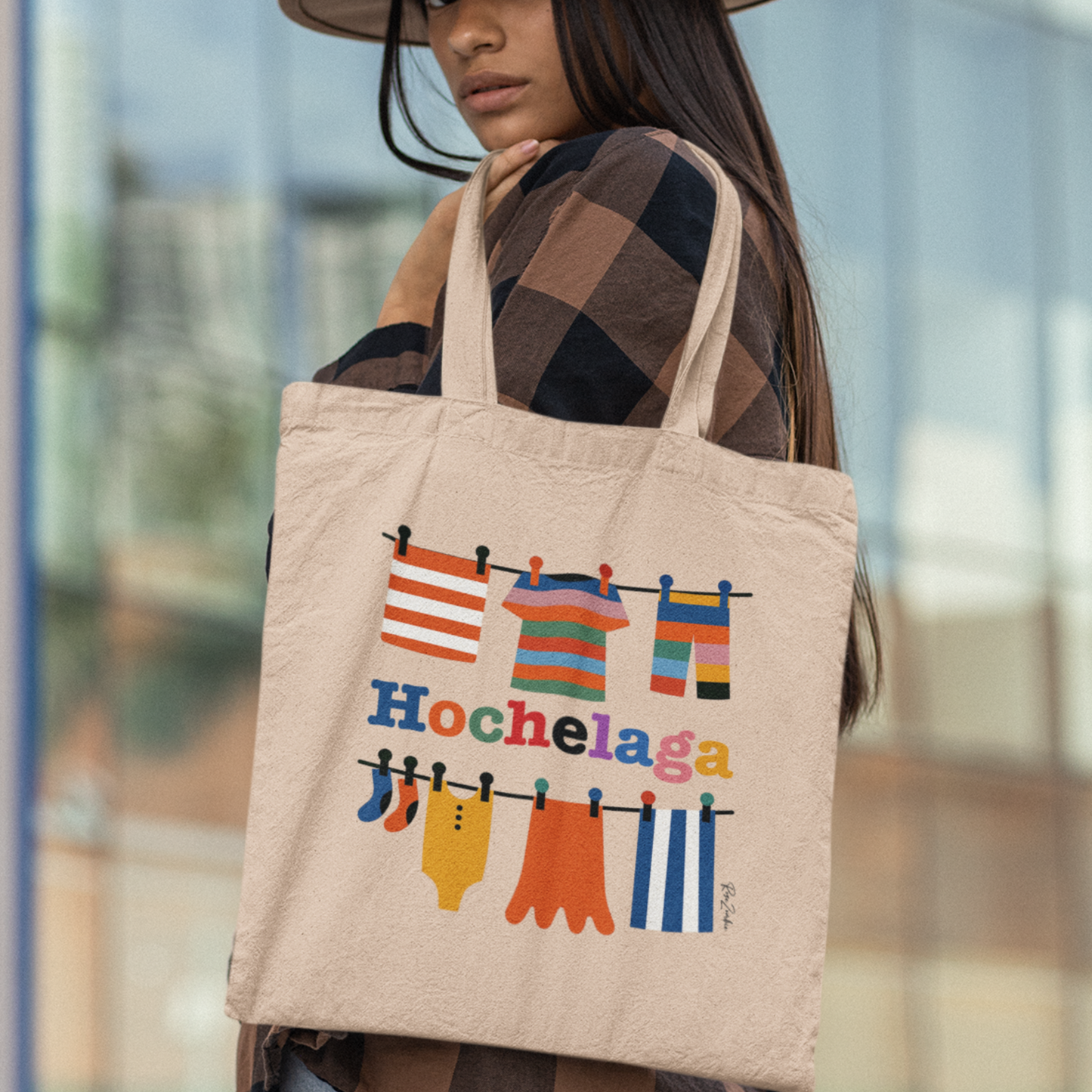 Sac tote coton bio — Corde à linge, Hochelaga Montréal