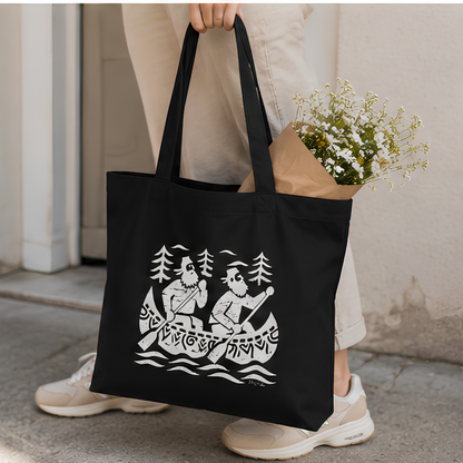 Sac tote en coton bio  — Pêcheurs en Canot