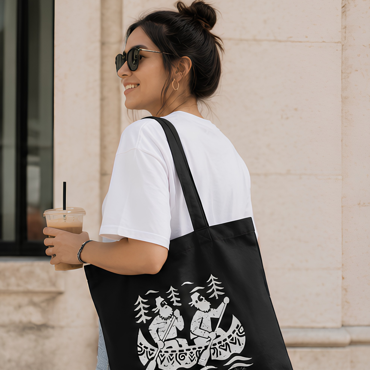 Sac tote en coton bio  — Pêcheurs en Canot