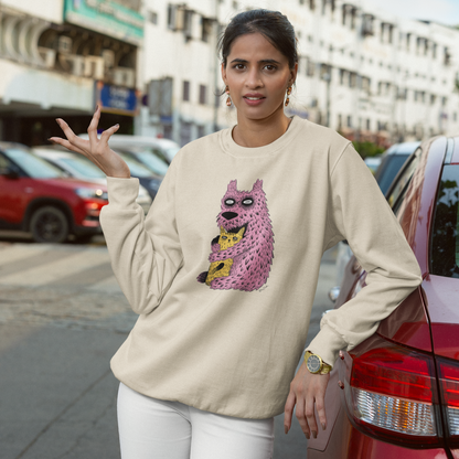 Pull en coton bio  – Épaisseur moyenne – Illustration de créatures adorables