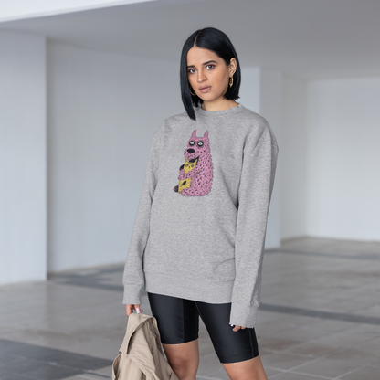 Pull en coton bio  – Épaisseur moyenne – Illustration de créatures adorables