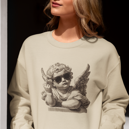 Pull en coton bio – Épaisseur moyenne – Ange rebelle