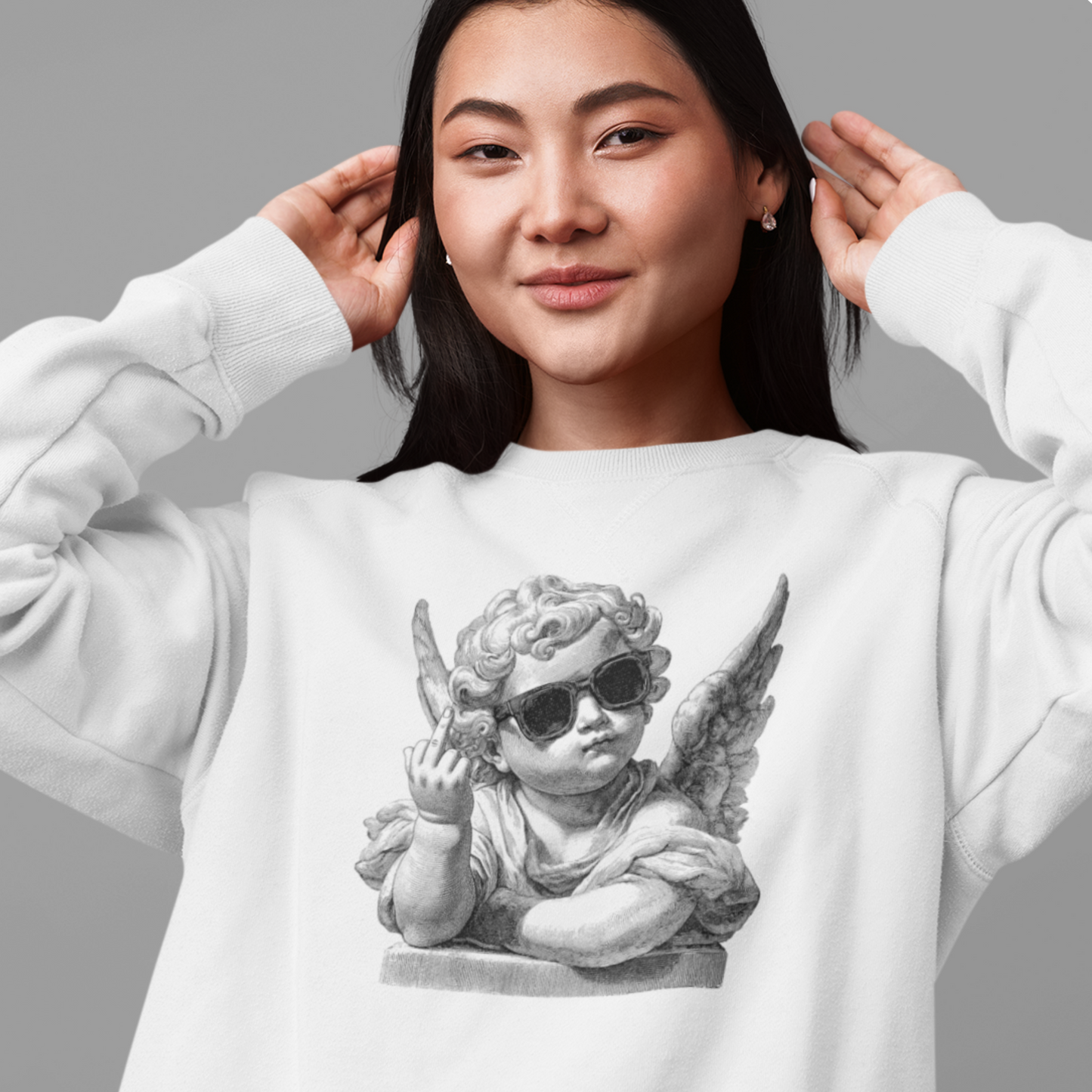 Pull en coton bio – Épaisseur moyenne – Ange rebelle