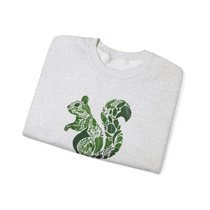 Pull en coton durable – Feuilles vertes en forme d'écureuil