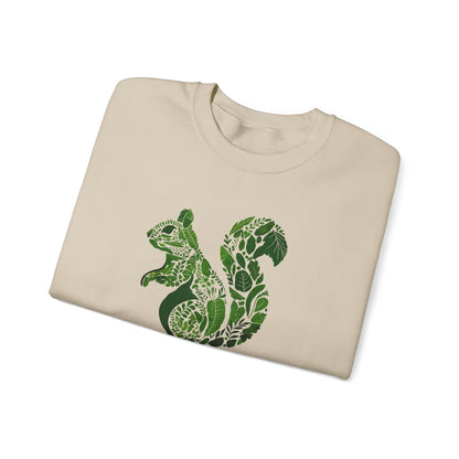Pull en coton durable – Feuilles vertes en forme d'écureuil