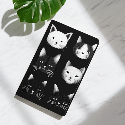 Carnet écoresponsable – Petit – Design chats noir et blanc