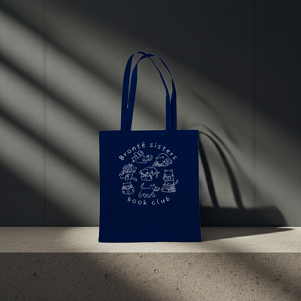 Sac tote en coton éthique - Club de lecture des soeurs Brontë