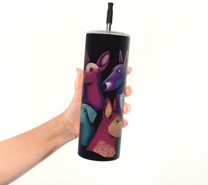 Travel insulated cup stainless steel dogs