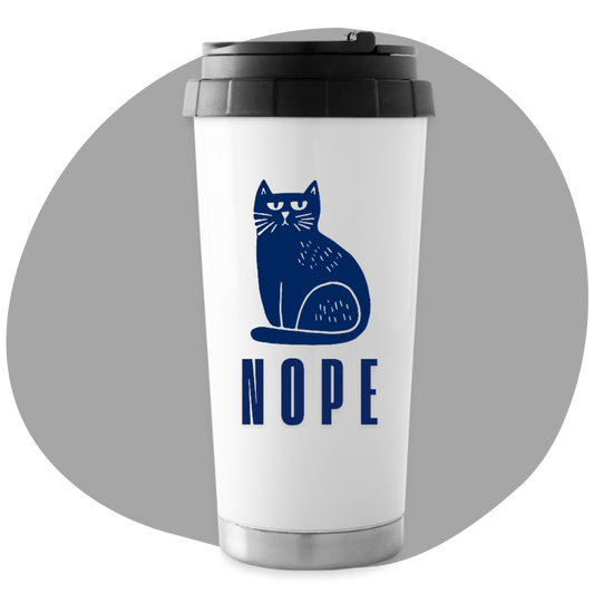 Gobelet 16 oz - Boisson chaude ou froide - Imprimé de chat