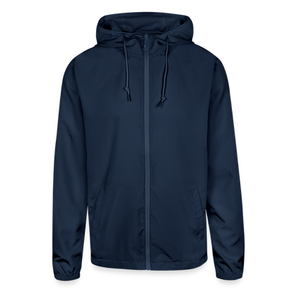 Unisex Lightweight Windbreaker Jacket - navy