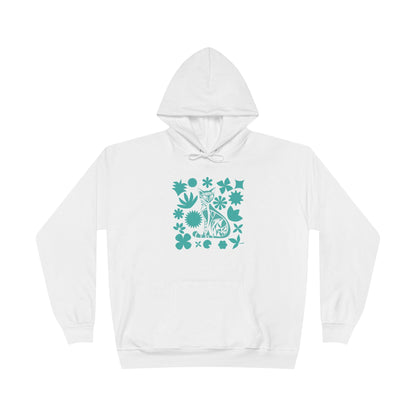 Sweat à capuche - Motif géométrique de chat - rose zombie