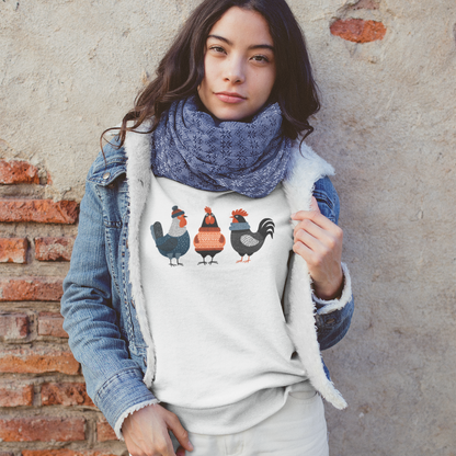 Sweatshirt en coton bio - 3 coqs frileux