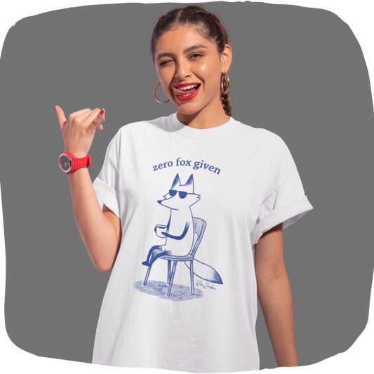 T-shirt en coton bio – Imprimé Zero Fox Given