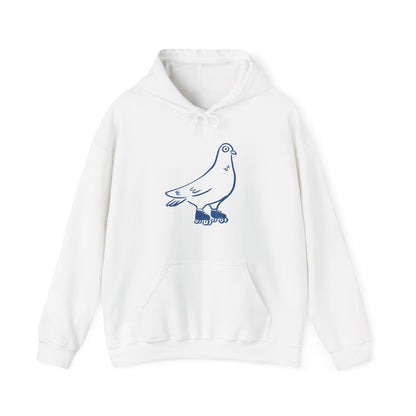 Sweat à capuche en coton durable – Pigeon à roulettes
