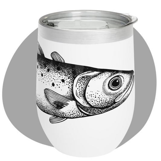 Gobelet de 12 oz en acier inoxydable – Cadeau pour amateurs de pêche