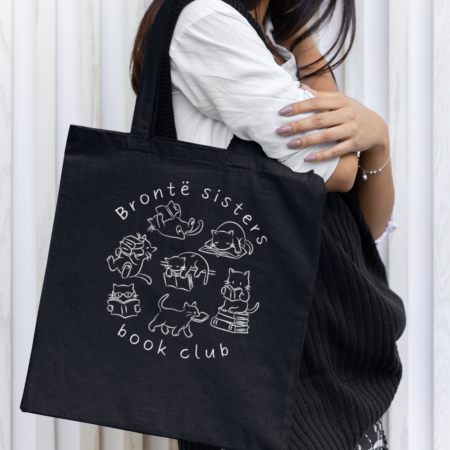 Sac tote en coton éthique - Club de lecture des soeurs Brontë