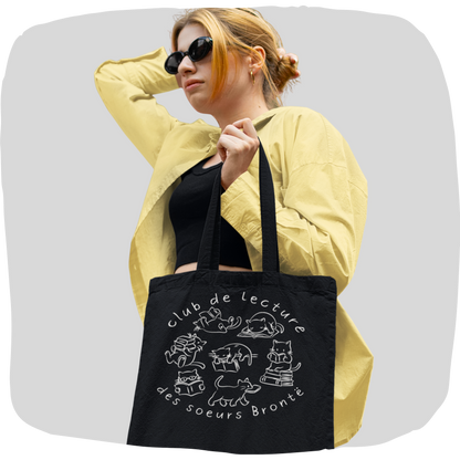 Sac tote en coton éthique - Club de lecture des soeurs Brontë