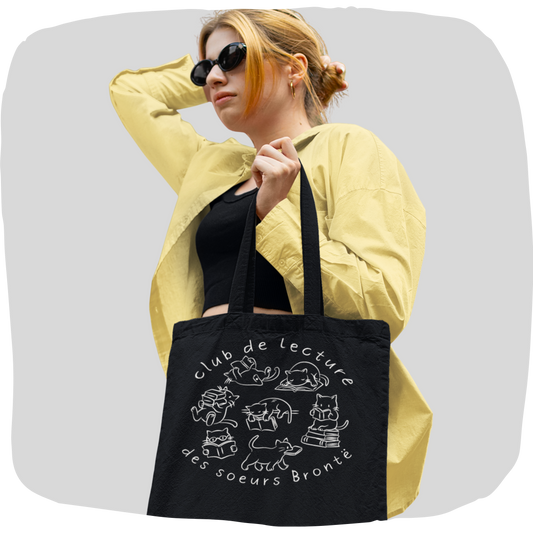 Sac tote en coton éthique - Club de lecture des soeurs Brontë