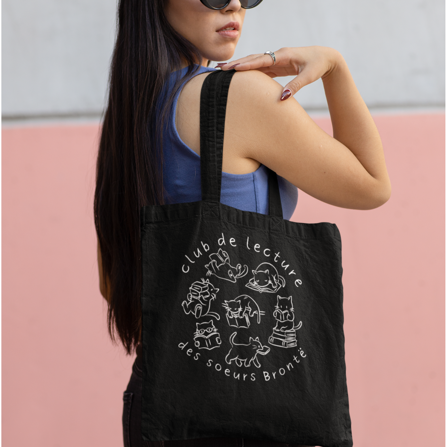 Sac tote en coton éthique - Club de lecture des soeurs Brontë