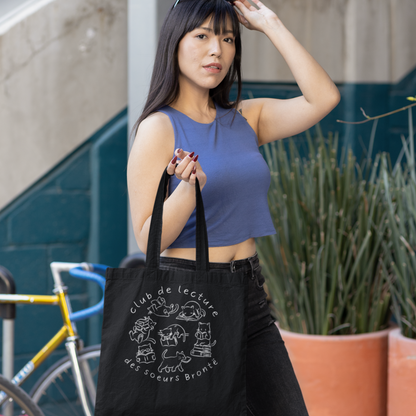 Sac tote en coton éthique - Club de lecture des soeurs Brontë