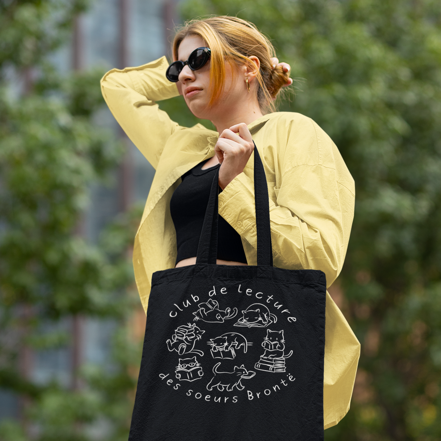 Sac tote en coton éthique - Club de lecture des soeurs Brontë